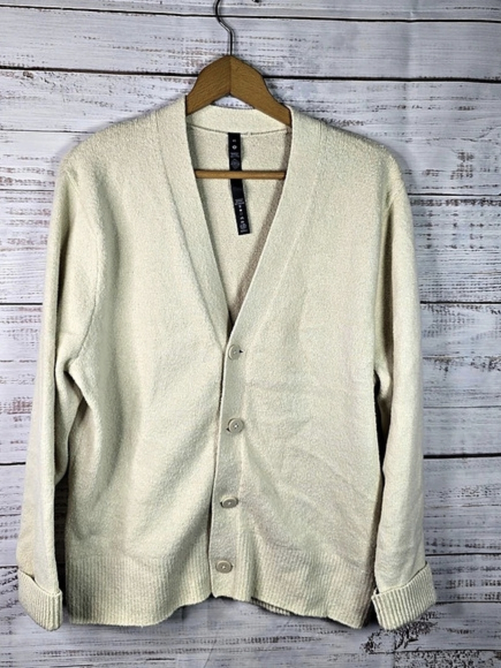 Lululemon Women’s XS Cream Merino Wool Blend Button Cardigan Sweater